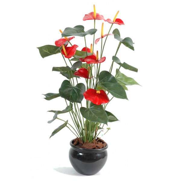 Anthurium*9 En Pot – Plante artificielle