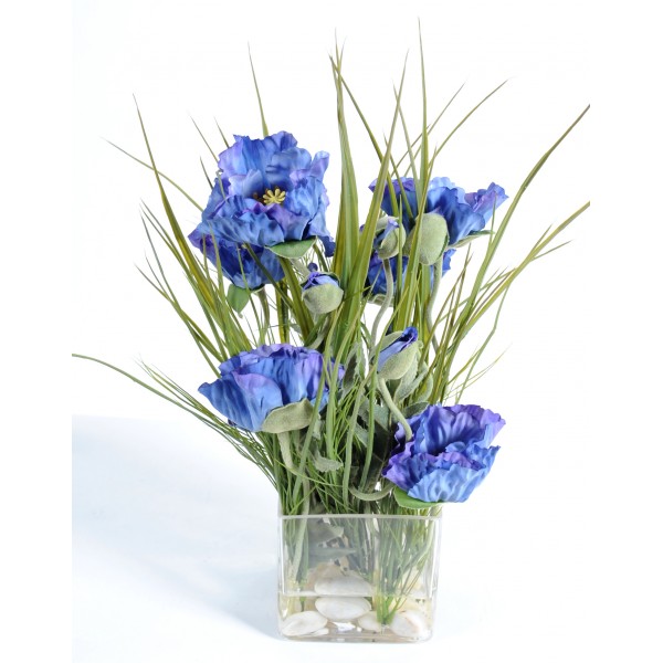 Bouquet Bleu Sauvage – Végétal artificiel