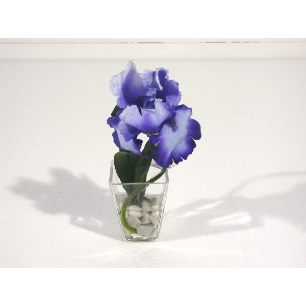 Bouquet Centre De Table Iris – Composition artificielle