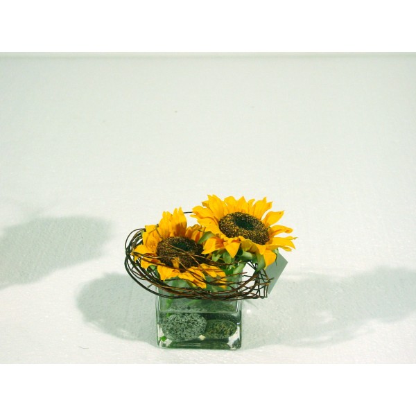 Bouquet Centre De Table Tournesol – Composition artificielle