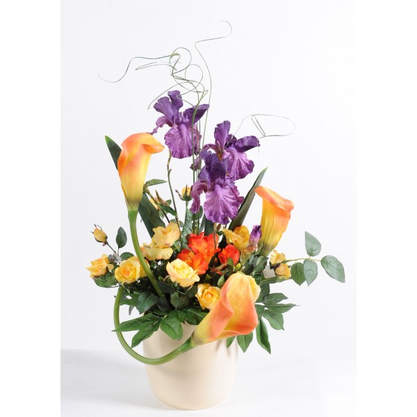 Bouquet Iris – Composition artificielle