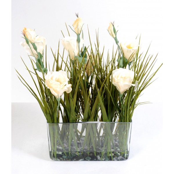 Bouquet Lisianthus – Composition artificielle