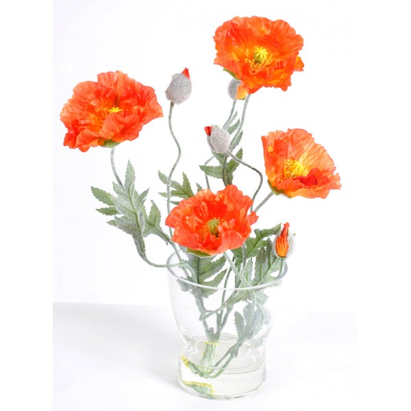 Bouquet Pavot Orange 2014 – Composition artificielle