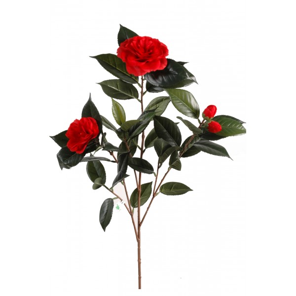 Camelia Japonica Spray – Feuillage artificiel