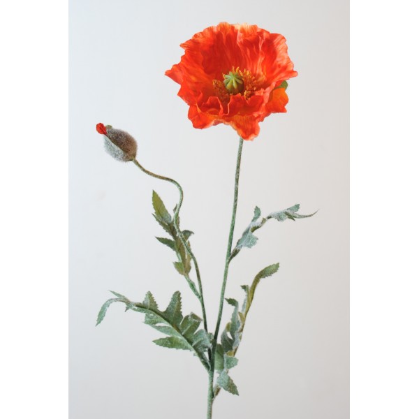 Pavot Diam 12 – Fleur artificielle en tige